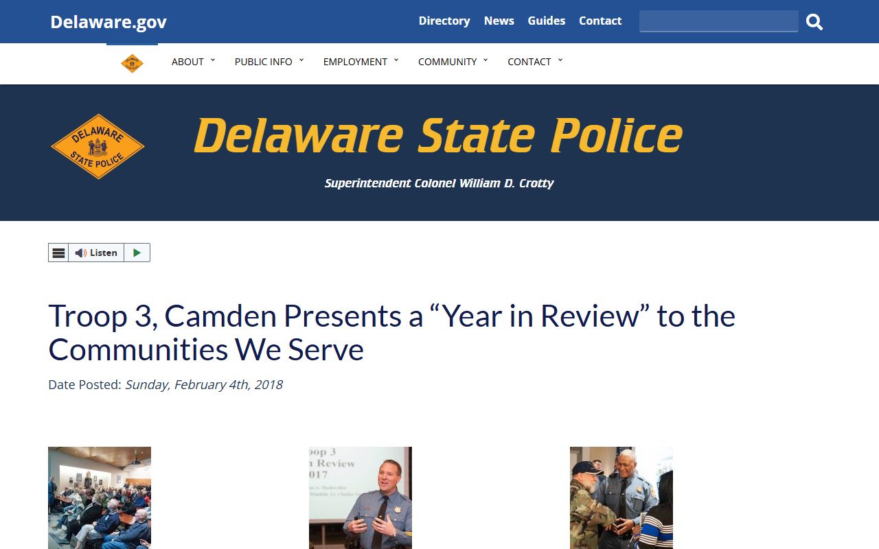 Delaware State Police Troop 3 Kent County arrests coverage